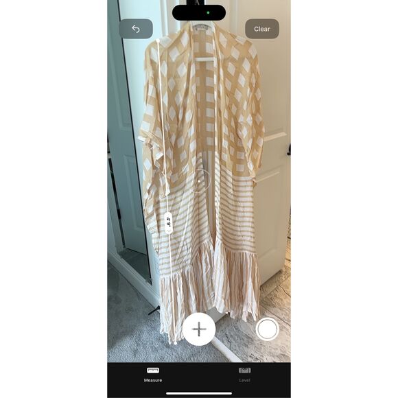 Nwot Free People Kenna Ruffle Trim Duster- one size $168 E45 - Picture 7 of 8